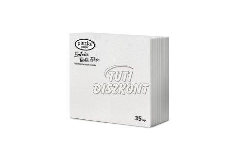 Szilvia Tiszta Fehér szalvéta 2r. 33X33cm, 35 DB