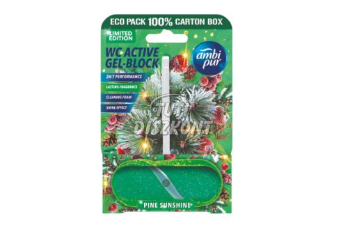 Ambi Pur aktív wc gél block 45g Pine Sunshine, 45 G