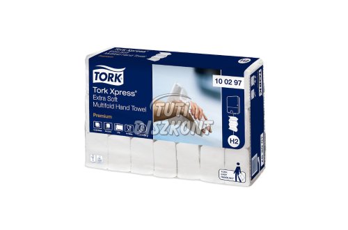 Tork Soft Multifold kéztörlö H2 2 rtg. fehér 12x170lap/krt., 12 db