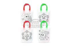 Színezhető ajándéktáska 4 filc 24x22cm 4féle(57318E)Húsvéti, 1 DB