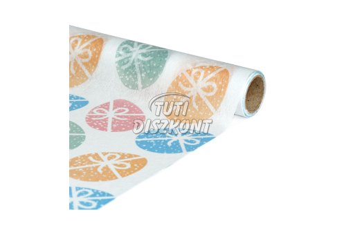 Asztalterítő futó 180x28cm 100%poliészter tojás minta 58207A, 1 db
