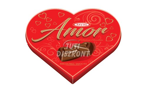 Amor mogyoró ízű krémmel töltött praliné, 100 G