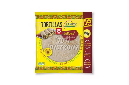 Zanuy Teljes kiőrlésű búza tortilla 20cm 8db, 320 g