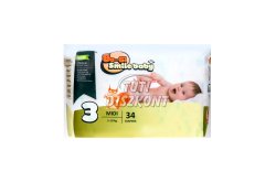 BO-GI Smile baby nadrágpelenka Midi (5-10kg), 34 DB