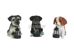 Szolár állatfigurák 3féle 10melegfehér LED 15cm(11430A), 1 DB