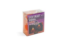 Halloween-i LED-es fényfüzér tök 10LED 2xAA 1,35m 56533A, 1 DB