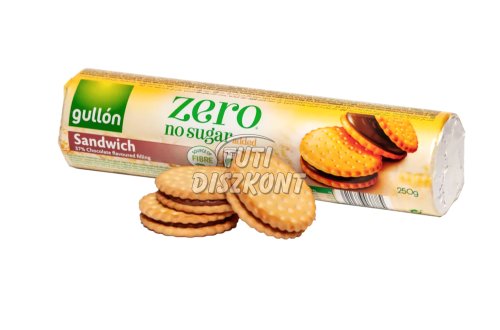 ÚJ Gullón szendvicskeksz cukormentes Kakaós, 250 g